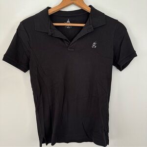 Disney Parks Mickey Embroidered Black Polo Tee Women’s Size Small